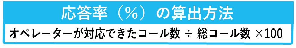 応答率の算出方法