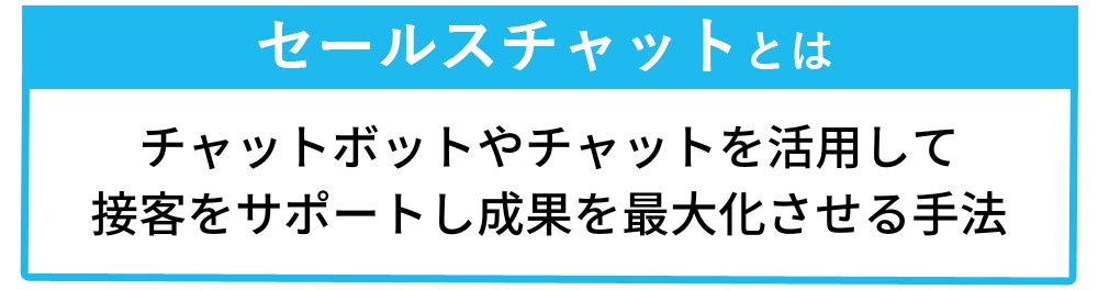 セールスチャットとはの説明