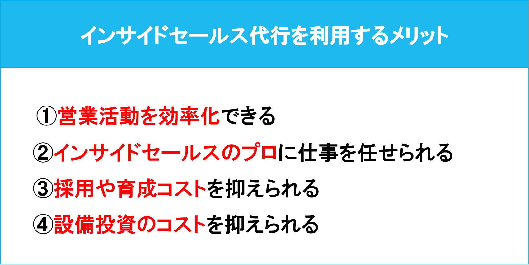 インサイドセールス代行を利用するメリット