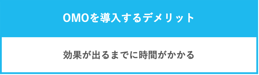 OMOを導入するデメリット