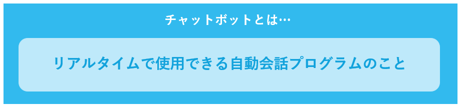 チャットボットとは