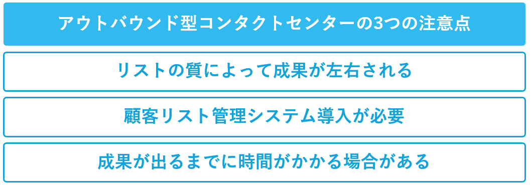 アウトバウンド型コンタクトセンターの注意点