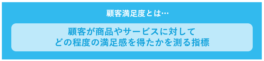 顧客満足度とは、顧客が商品やサービスに対してどの程度の満足感を得たかを測る指標