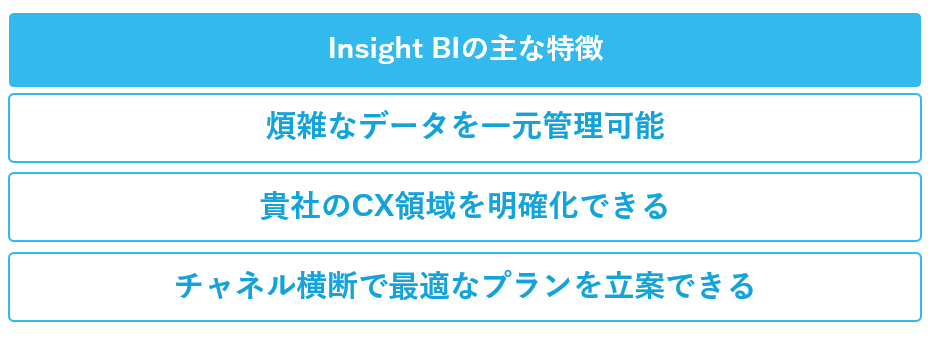 Insight BIの主な特徴