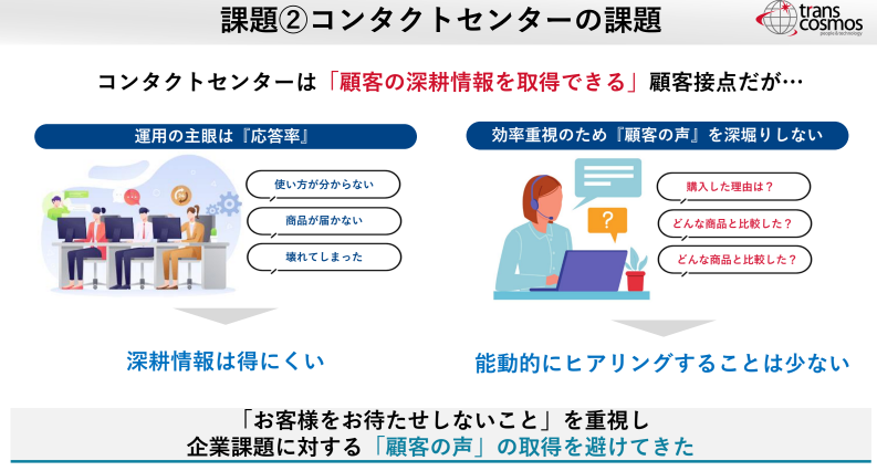 課題②コンタクトセンターの課題