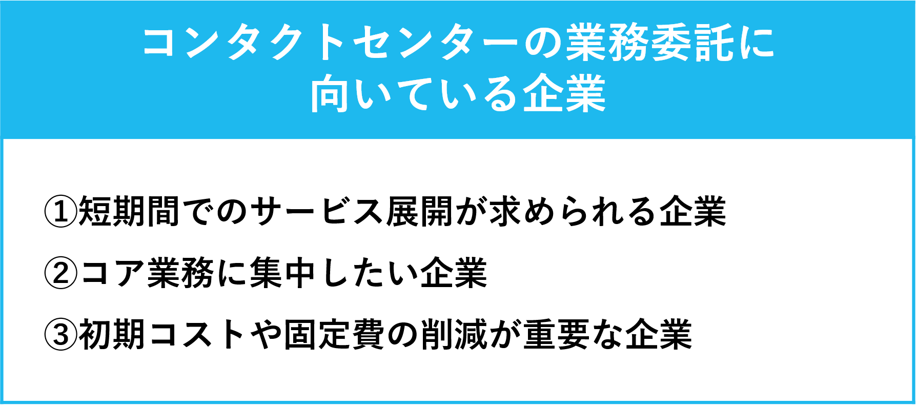 コンタクトセンターの業務委託に向いている企業