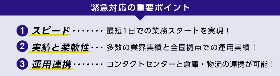 緊急対応の重要ポイント