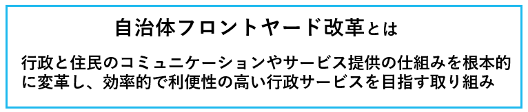 自治体フロントヤード改革の概要