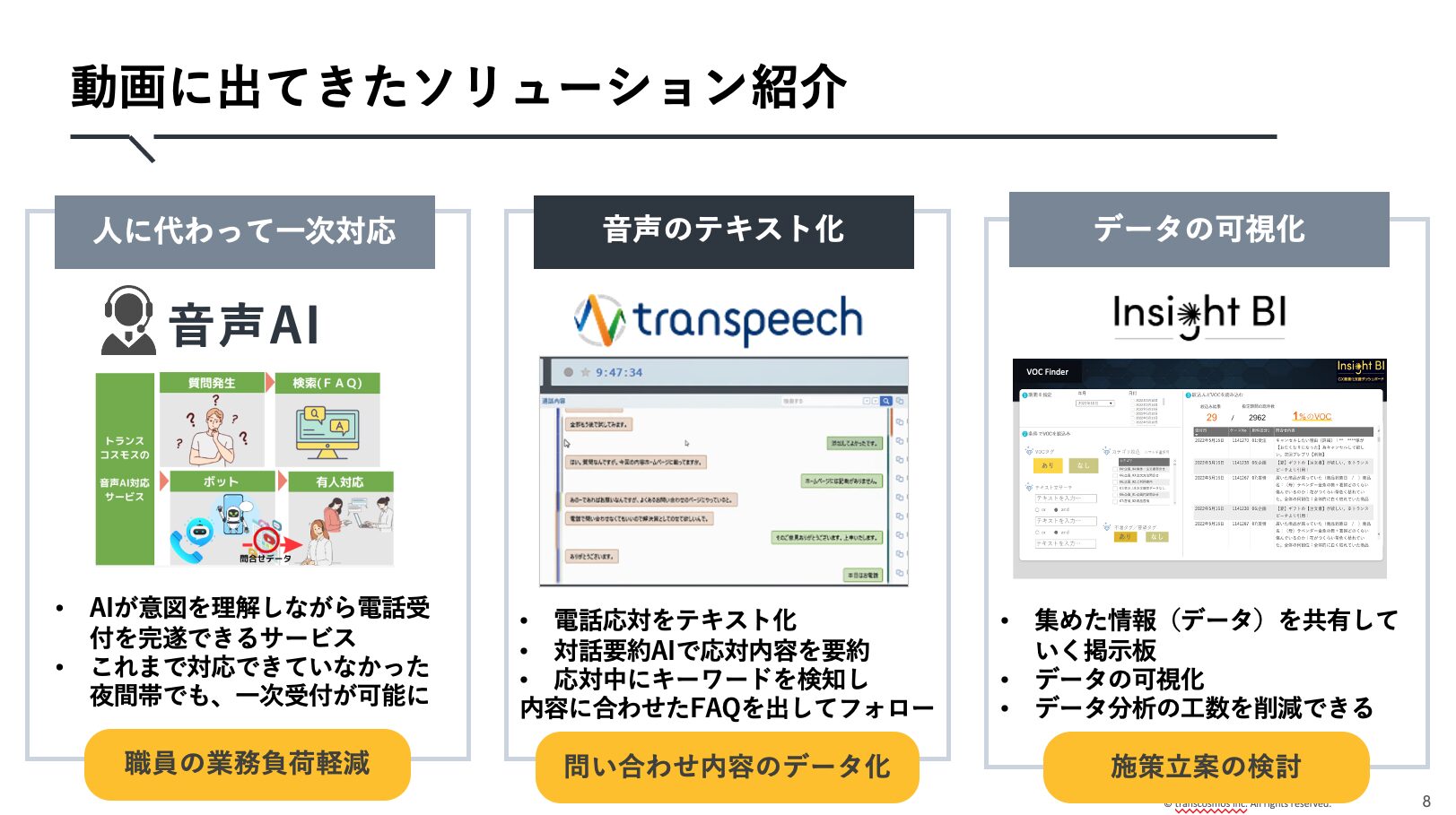 動画に出てきたソリューソン紹介
