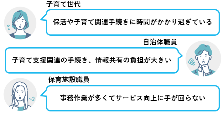 子育て世代が直面している問題の例