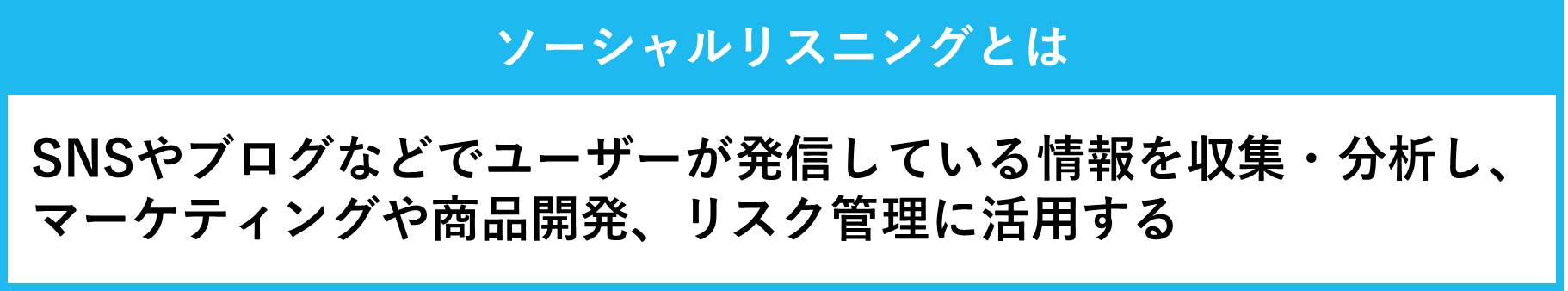 ソーシャルリスニングの概要