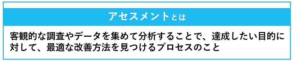 アセスメントの概要